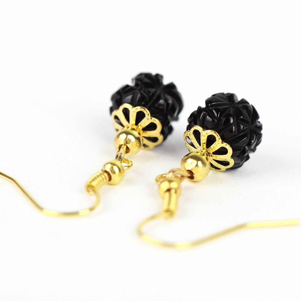 Whitby Jet Designs Crossfade Earrings