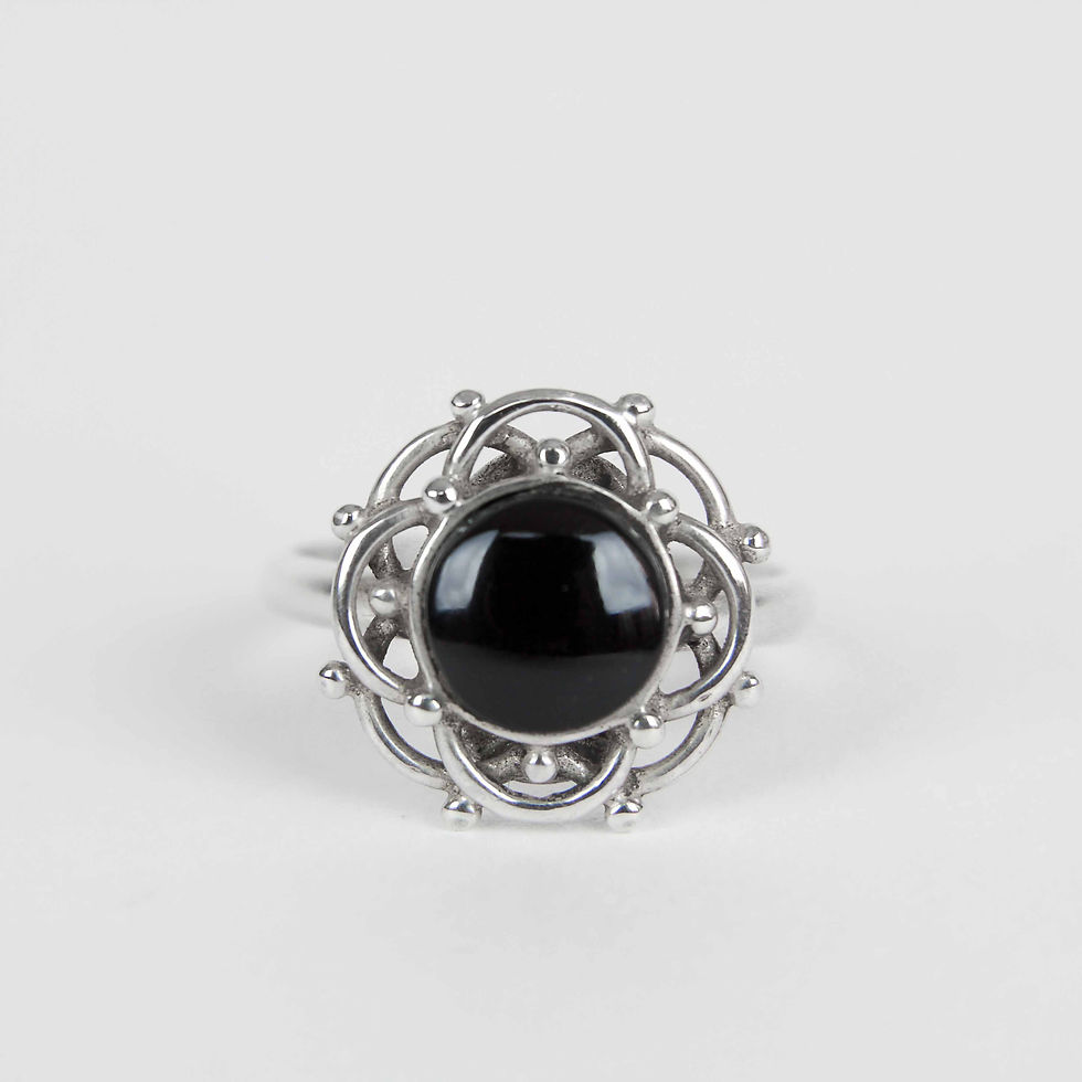 Whitby Jet Unset Ring