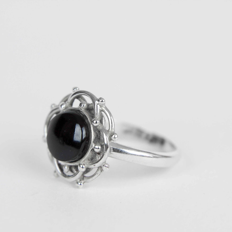 Whitby Jet Unset Ring