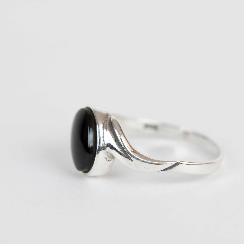 Whitby Jet Classic Ring