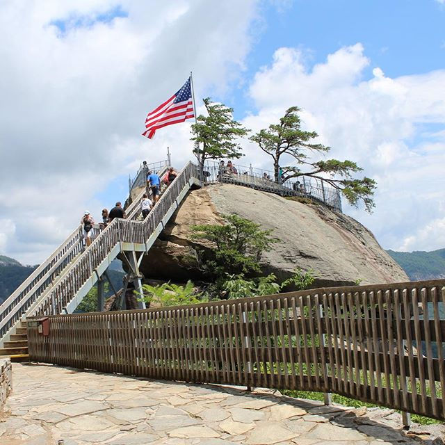 Climbing Chimney Rock
