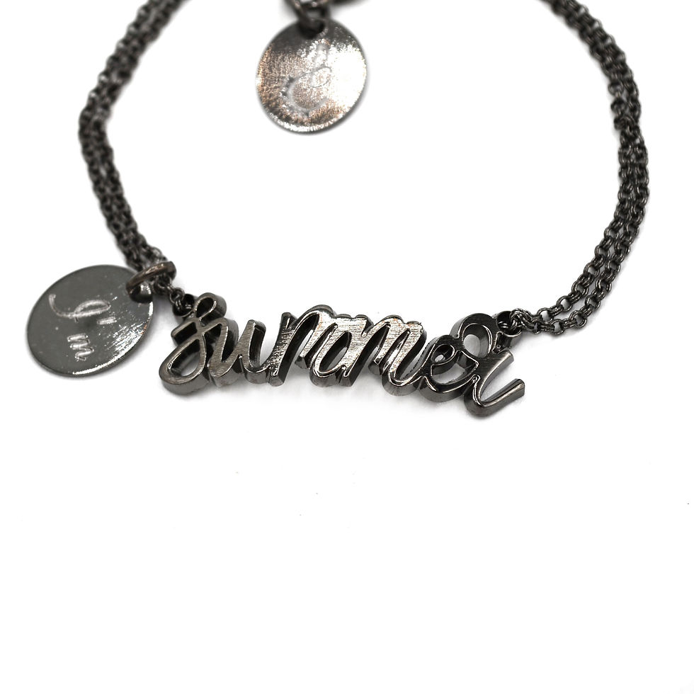 I'm SUMMER - Bracciale Dark Silver