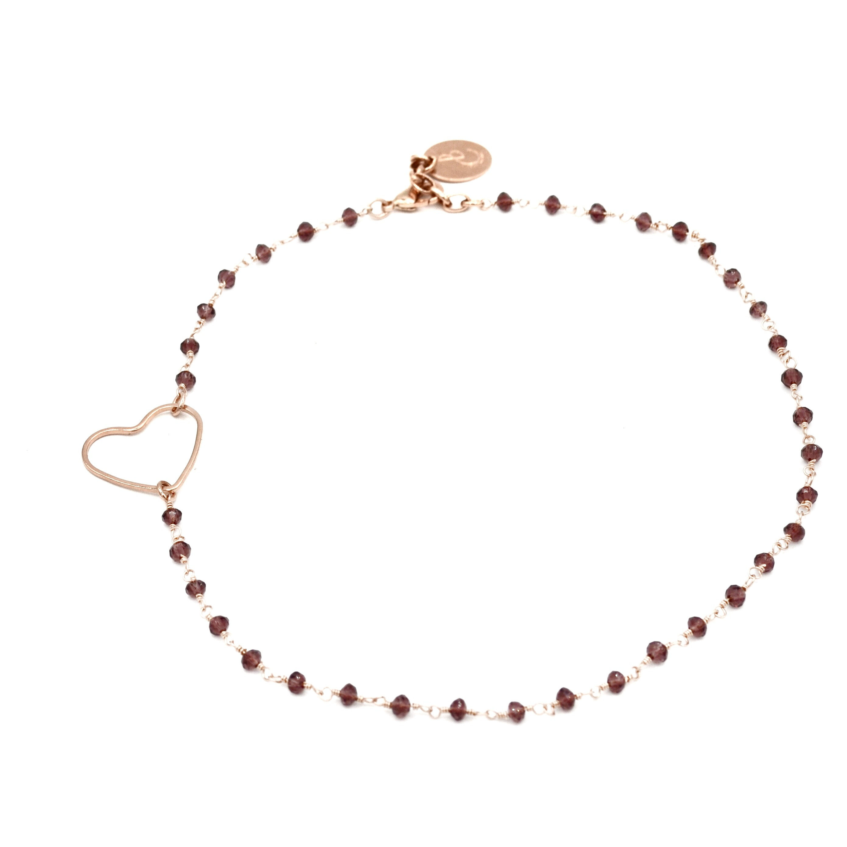 SPRING - Bracciale doppio Old Rose Heart