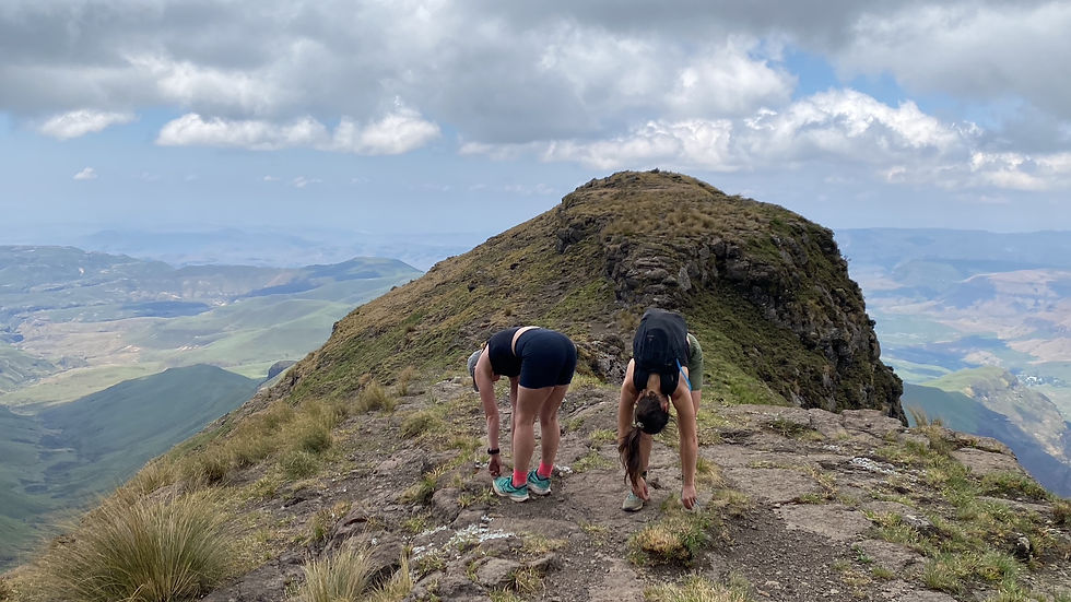 Some light stretching on the plateau