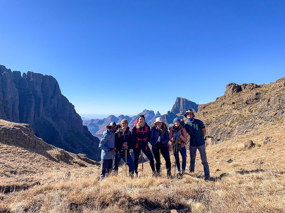 The crew before descending Rockeries