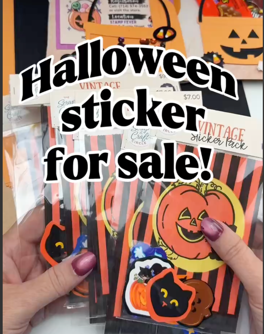 Halloween Vintage Variety Sticker Pack