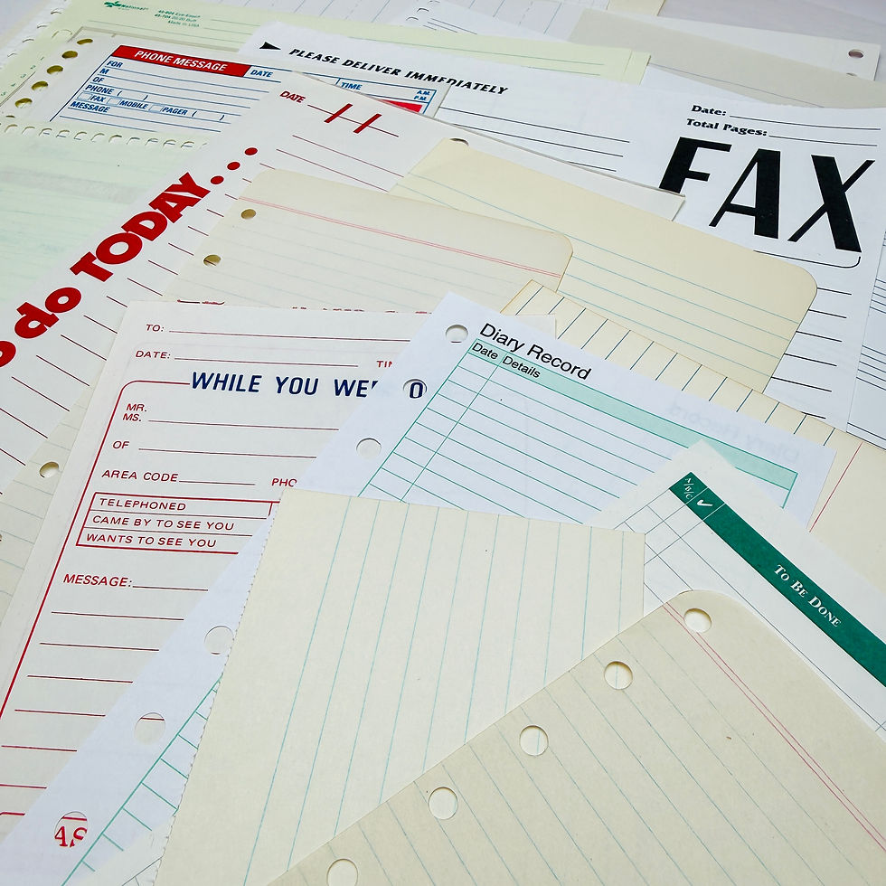 Thumbnail: Vintage Office Paper Ephemera Pack