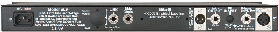 Thumbnail: EL9 Mike-E Preamp w/ Distressor Compression