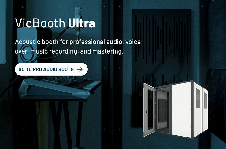 modular isolation booth for recording.