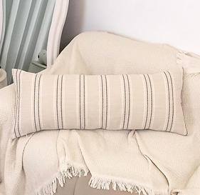 Striped Lumbar Pillow