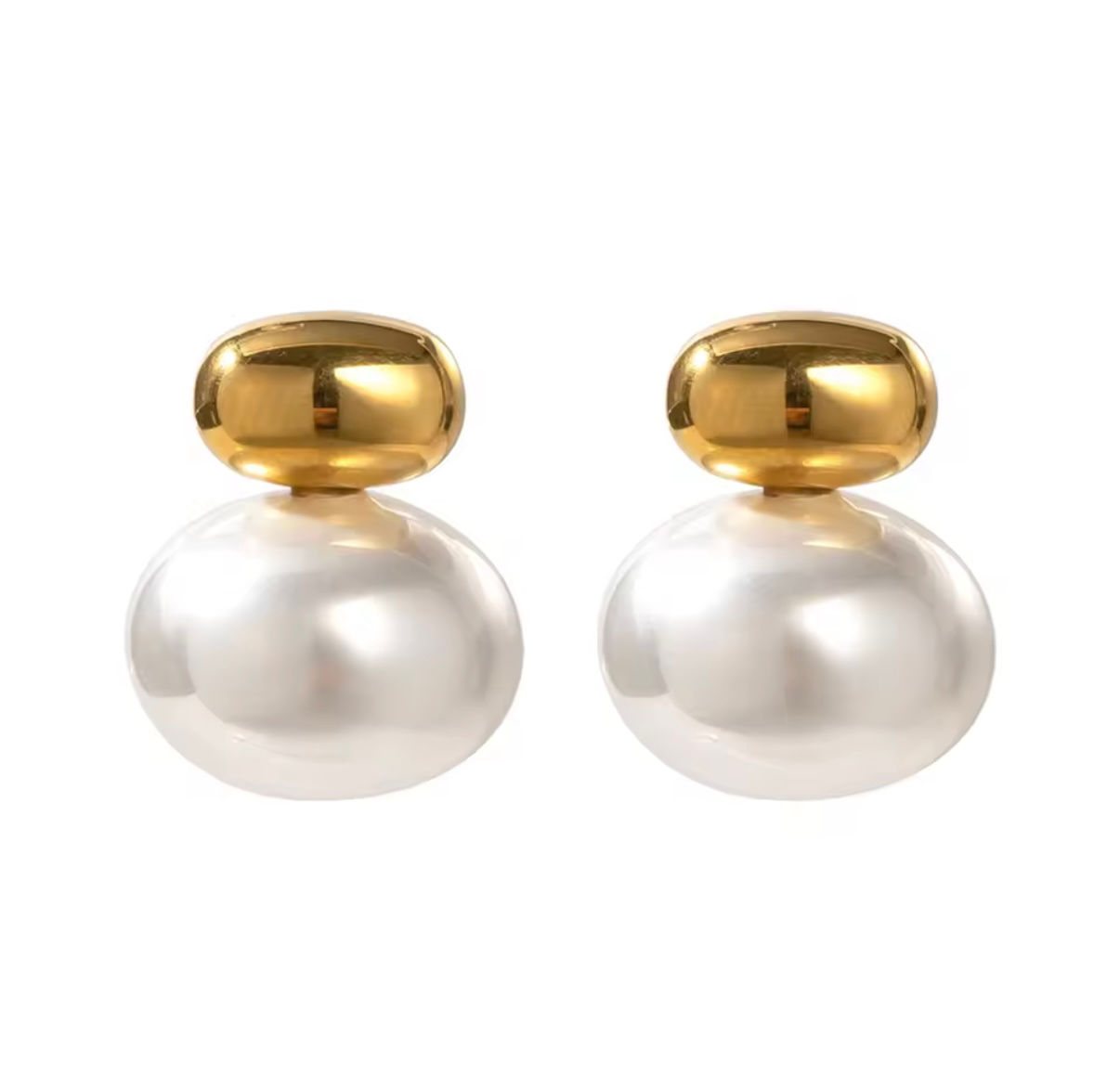 Orecchini Button Pearl