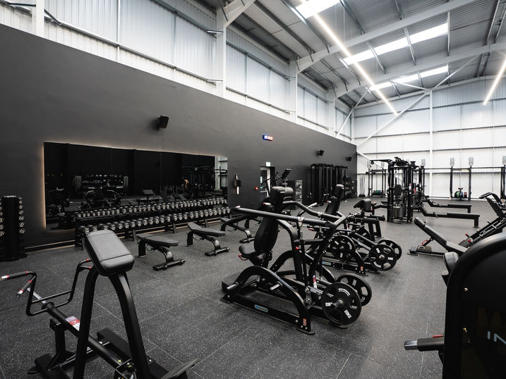 Cardio training area at Atlas HYROX Training Club by CT Contractors