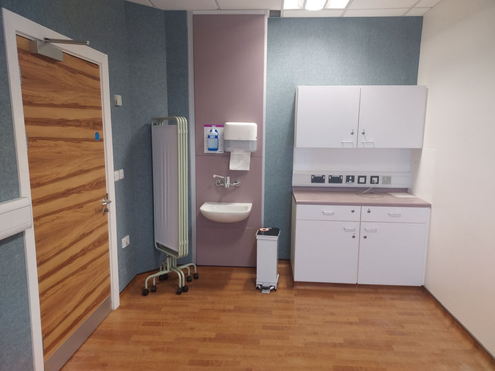 Healthcare fit-out refurbishment at NHS Fleetwood Medical Centre in Fleetwood by CT Contractors Preston
