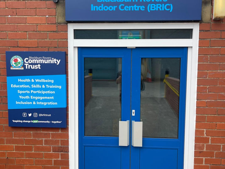 Indoor football training centre refurbishment at Blackburn Rovers Indoor Centre in Blackburn by CT Contractors Preston