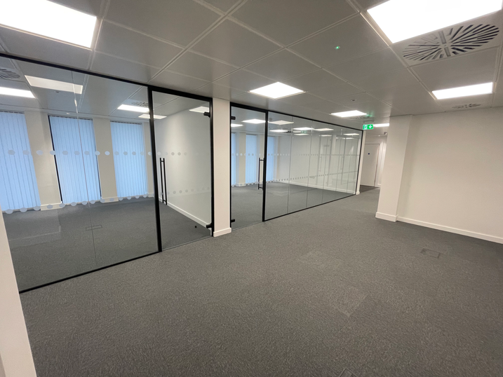 Office fit-out refurbishment at Temple One Offices in Birmingham by CT Contractors Preston