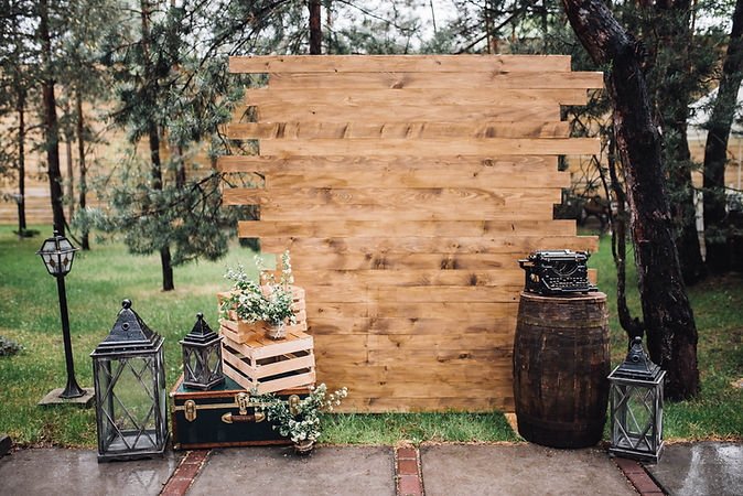 Décoration de mariage rustique