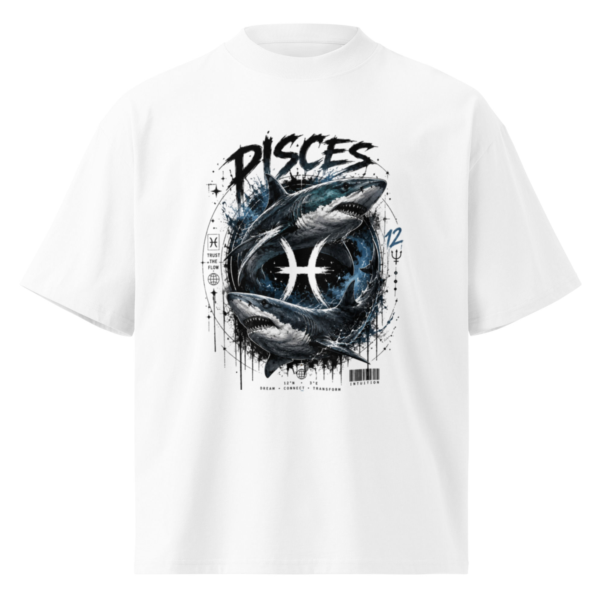 PISCES - BITE BACK | organic neck t-shirt