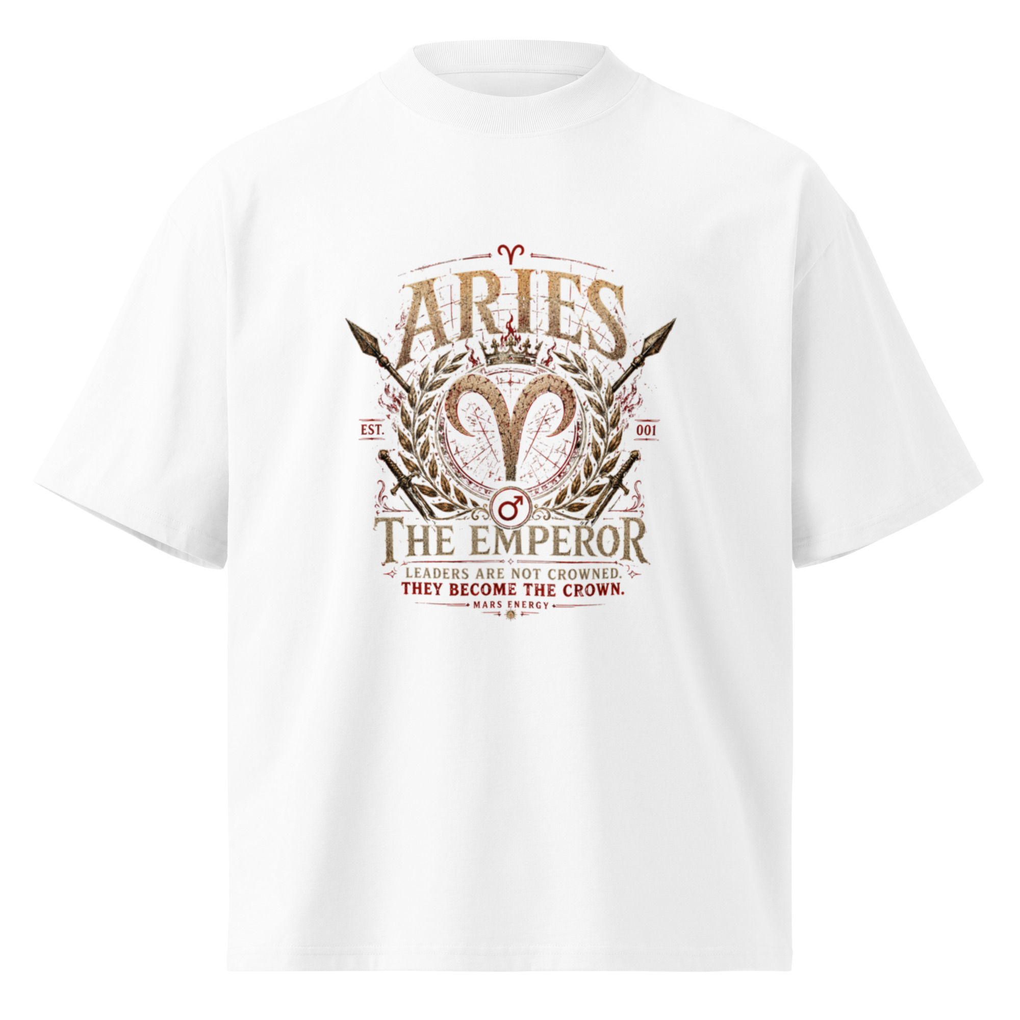 ARIES - BORN TO LEAD | Unisex organic t-shirt