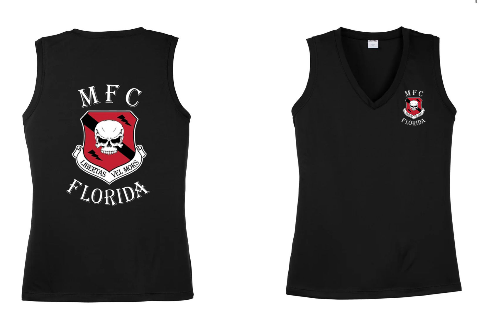 Ladies MFC Members Florida Rocker Black Tank V-Neck Dry-Fit