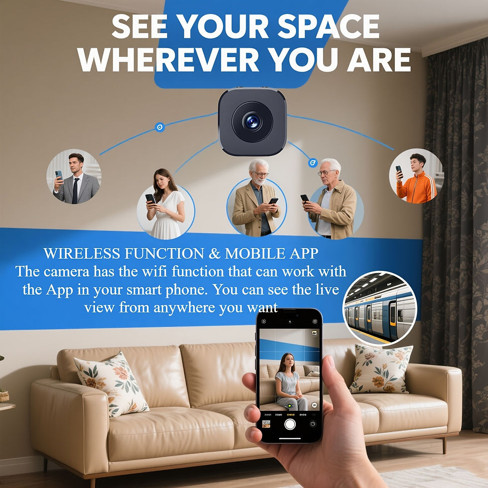 Thumbnail: 1080P HD Mini WiFi Camera Indoor Safety Security Surveillance Baby Monitor Night