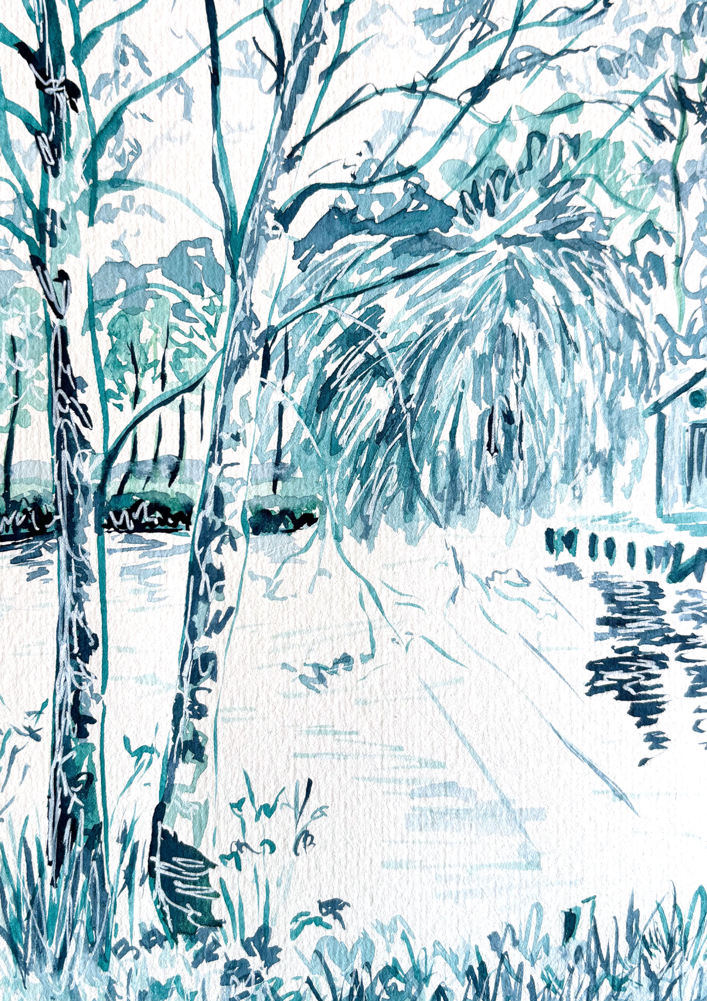 Blue Willow Whispers at M Lake