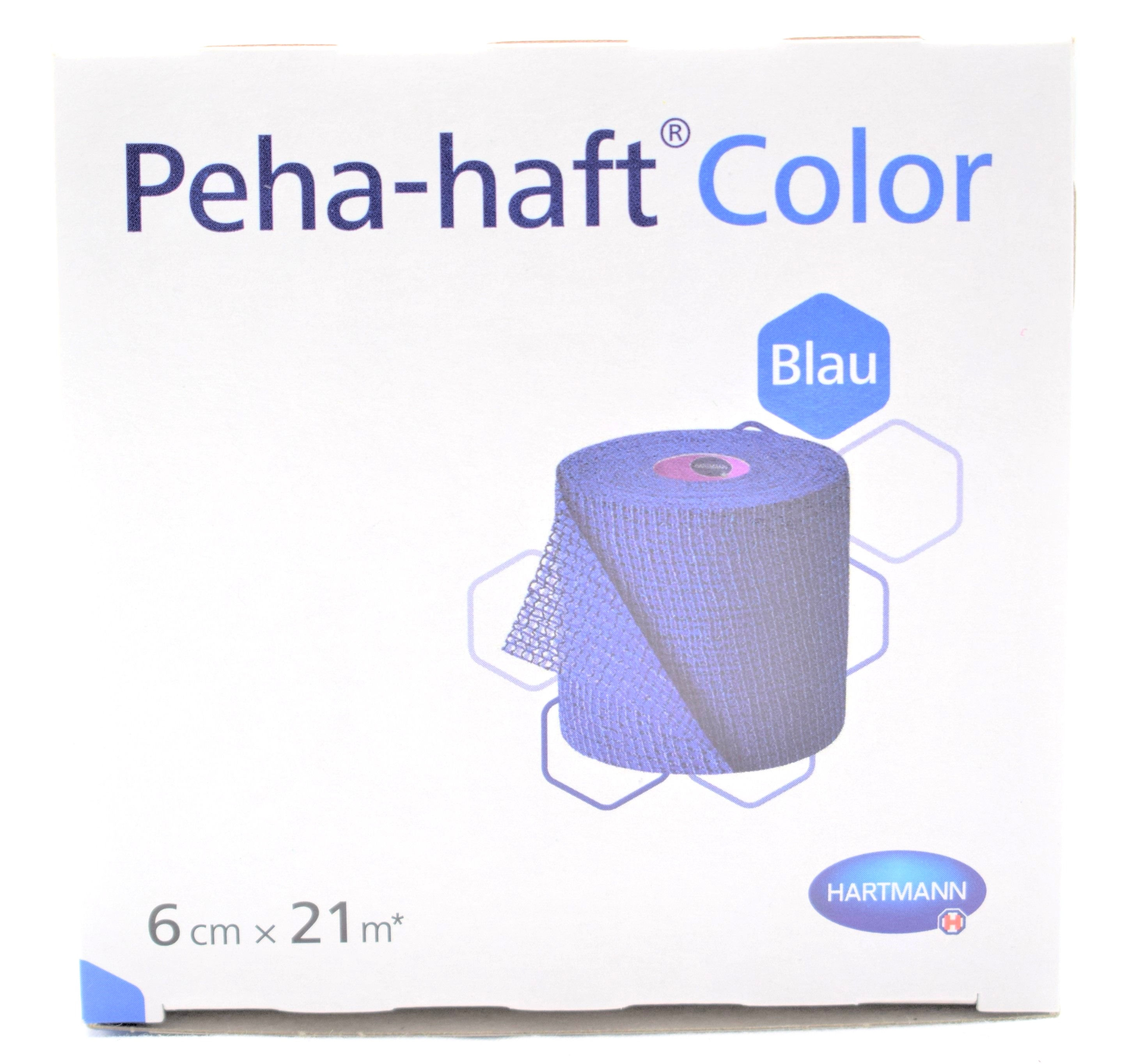 Fixierbinde Peha-haft Color blau 6 cm x 21 m REF 300024