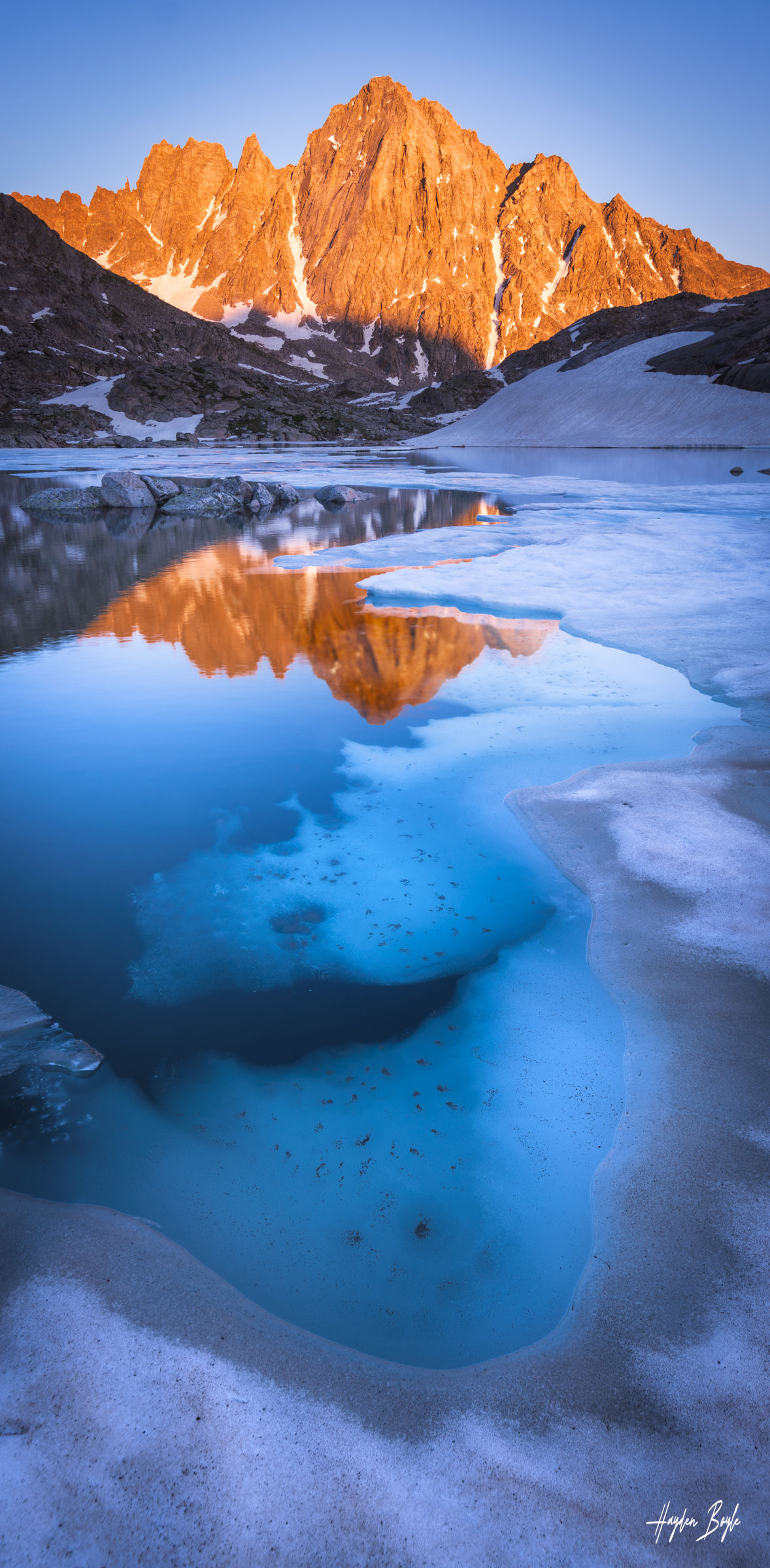 Harrower Peak Frozen Sunset