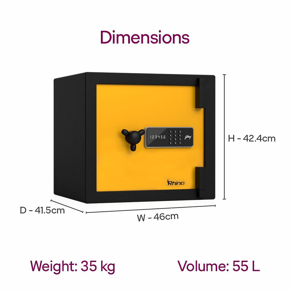 Thumbnail: Rhino Gold 55L Digital Home Locker
