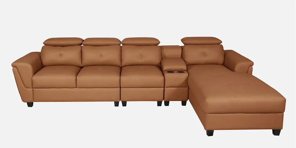 Tridasa Leatherette  LHS Sectional Sofa