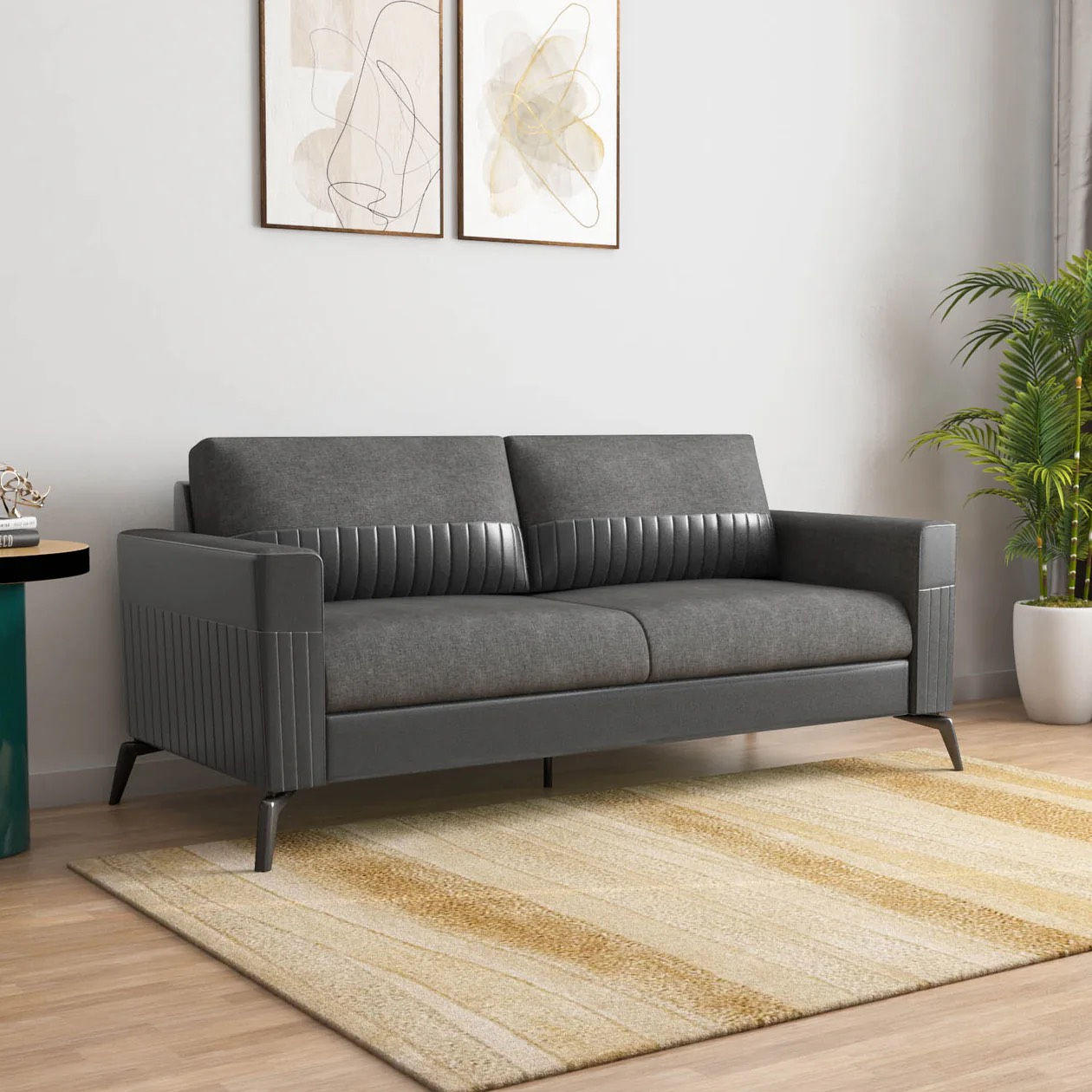 LUXE Berlin 3+2 Seater Sofa (Grey)