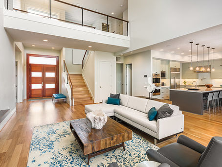 Dining area staged with natural light for Airbnb listing