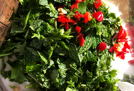 fresh, zingy and herby sauce