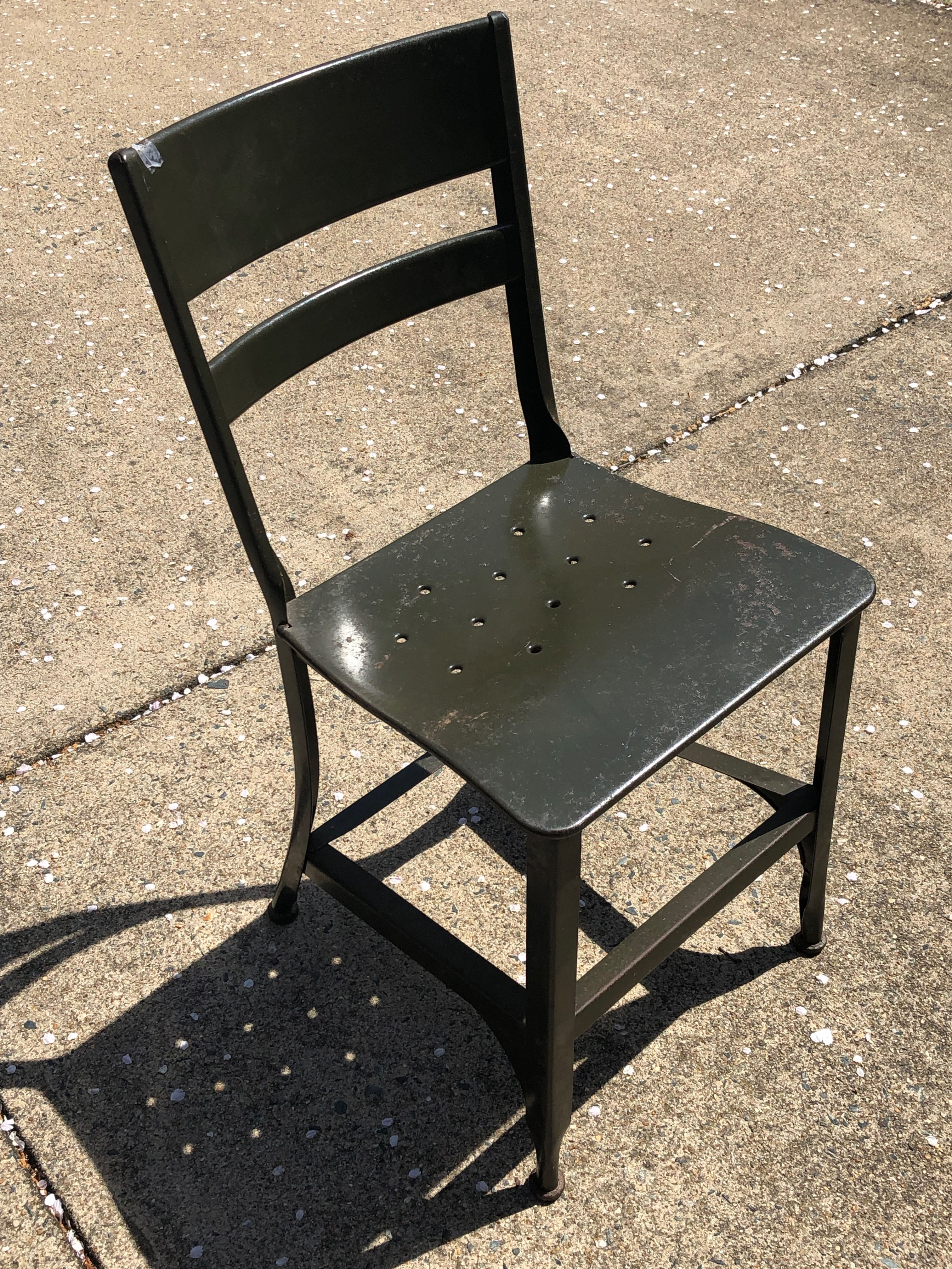 Vintage Toledo Metal Industrial Chair