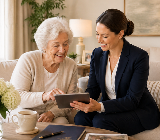 Private concierge assisting clients with personalized lifestyle support