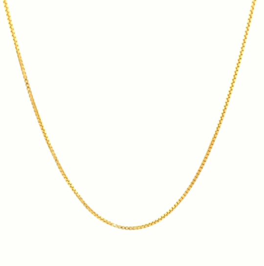 Thumbnail: 14k Yellow Gold Classic Box Chain