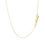Thumbnail: 14k Yellow Gold Thin Textured Bar Necklace