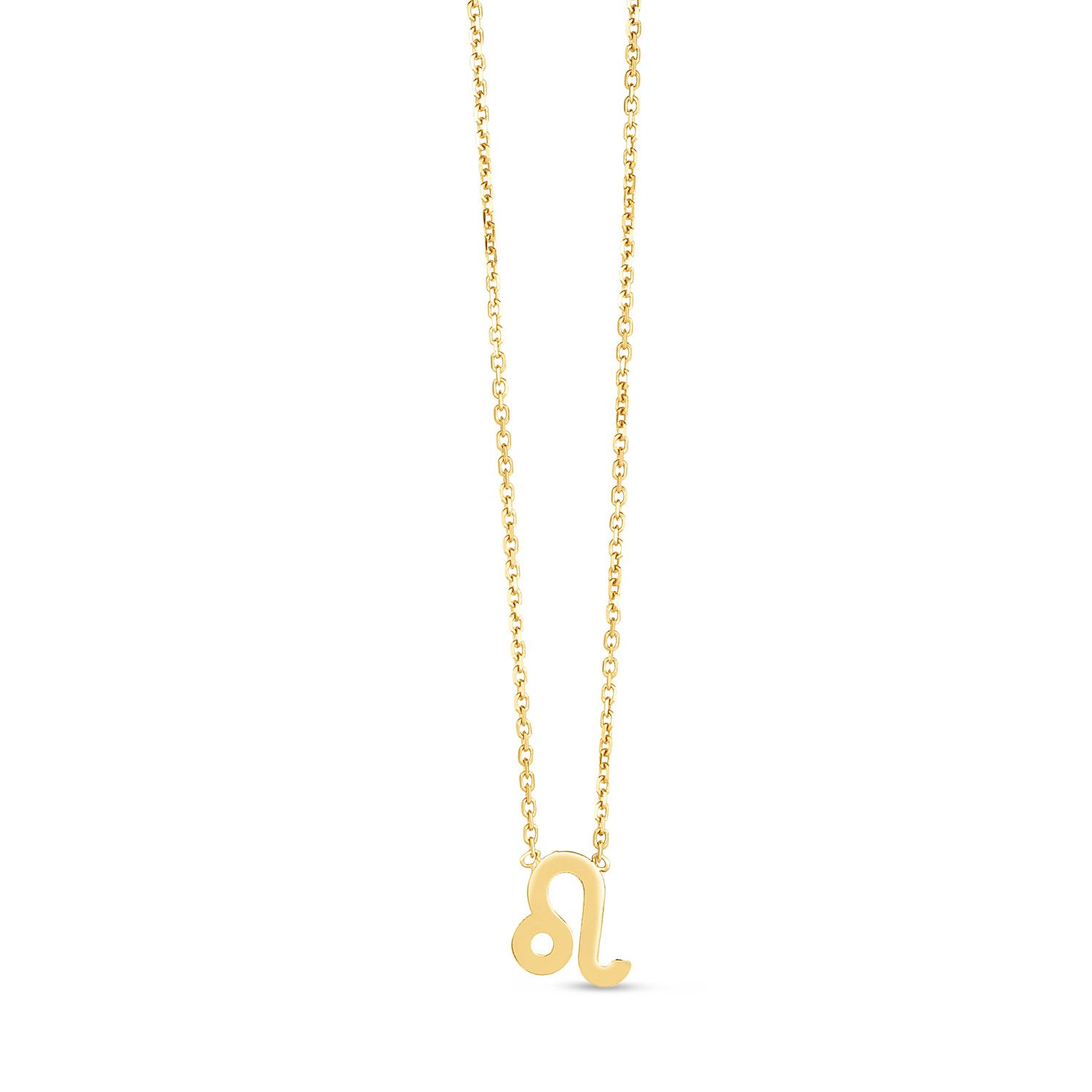 14K Yellow Gold Leo Zodiac Necklace