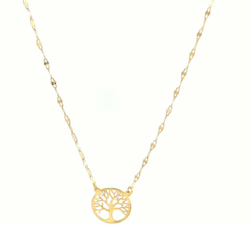Thumbnail: 14K Yellow Gold Tree of Life Necklace