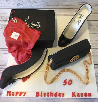 Loubutin Shoe Cake - Michael Kors handbag cake