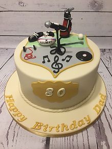 Life Cake - rugby, music, golf