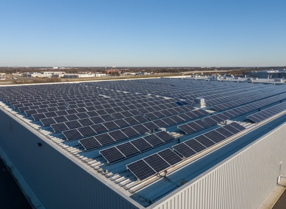 Commercial Solar PV system integrated with Battery Storage and EV Charging infrastructure