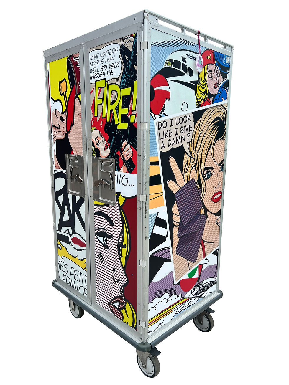 Thumbnail: XXL Trolley Pop-Art incl. 6 plexiglass shelves