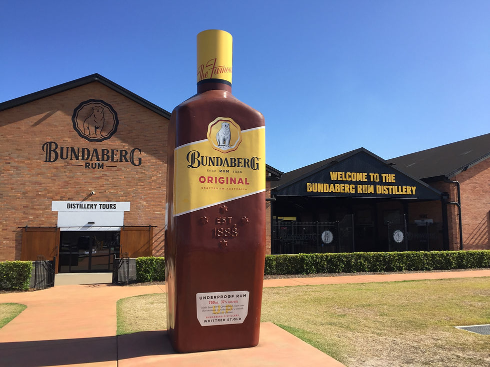 The Big Bundaburg  Rum Bottle