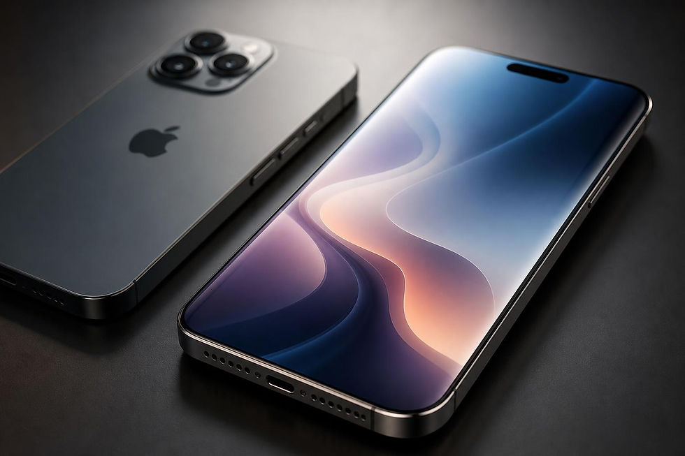 Renderes do iPhone 20 mostram tela curva de bordas grandes e corpo fino, sugerindo mudança de design.
