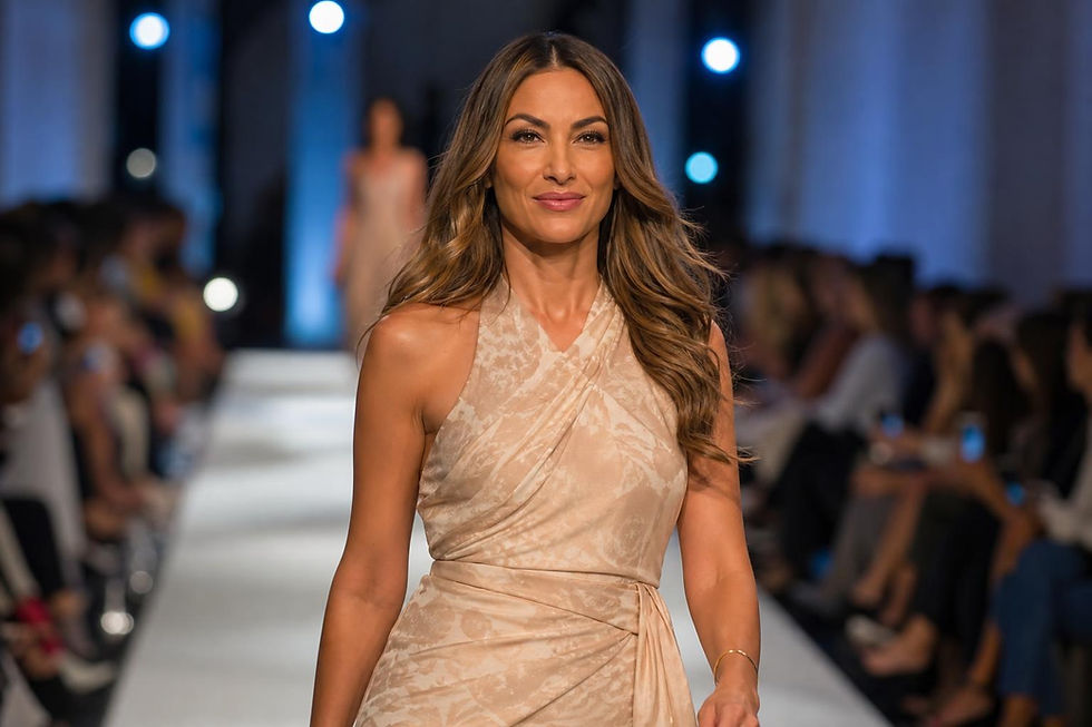 Boa noite: Patrícia Poeta estreia na passarela da Semana de Moda de Nova York