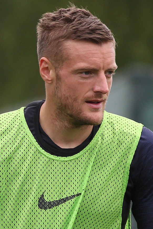 Jamie Vardy em imagem real usada na cobertura da matéria
