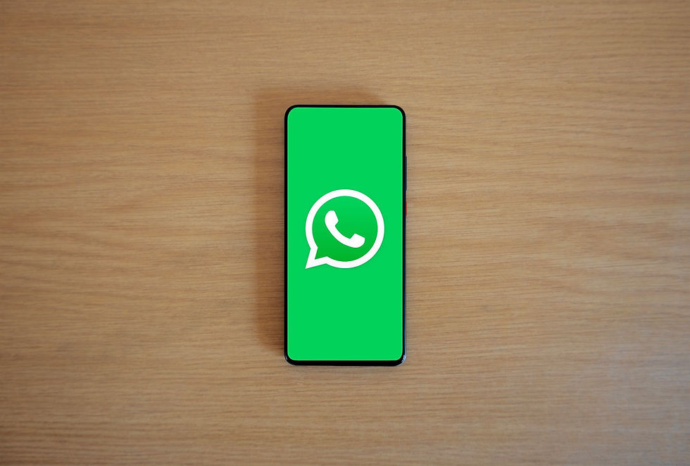 WhatsApp em imagem real usada na cobertura da matéria