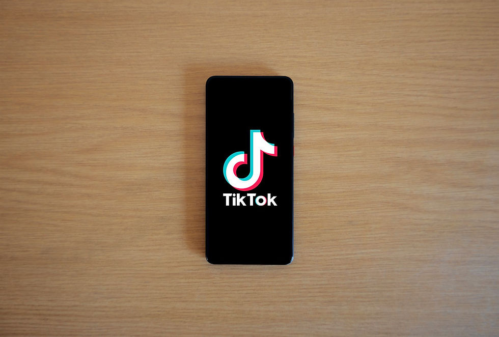 TikTok em imagem real usada na cobertura da matéria