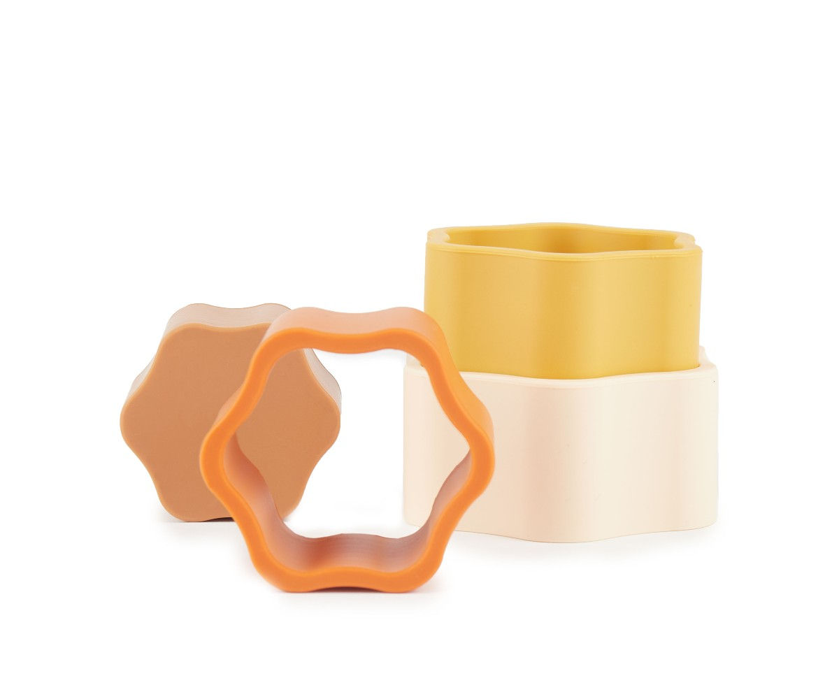 Bieco Chocolate Bliss Stacking Tower made from Silicone
