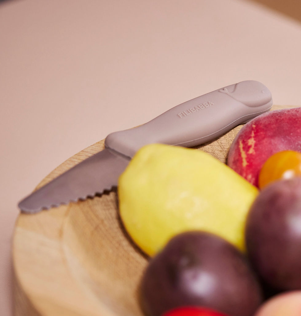 Thumbnail: Beginner's cutting knives - 2-pack - Warm Grey + Rose